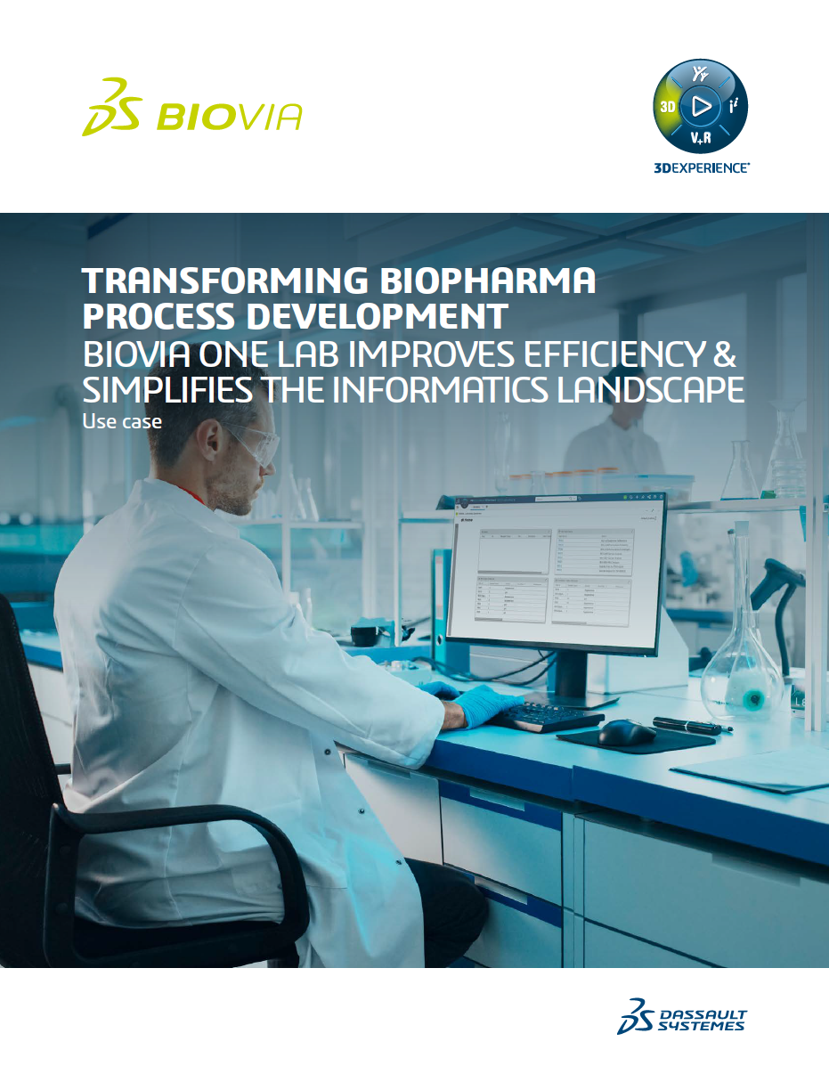 BIOVIA ONE Lab Improves Efficiency and Simplifies the Informatics Landscape at a Global BioPharma-thumbnail